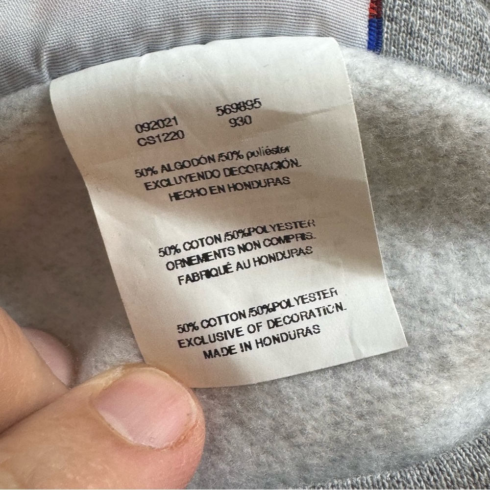 Vintage LSU Tigers Champion Eco Fleece Gray Sweatshirt Louisiana State Sz XL - Picture 7 of 7